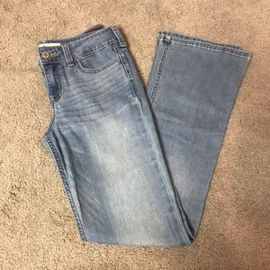 Hollister light wash bootcut jeans